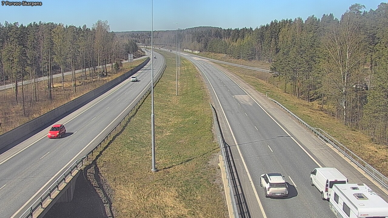 Weather Camera Image Road 7 Porvoo Skarpens, Porvoo, Uusimaa