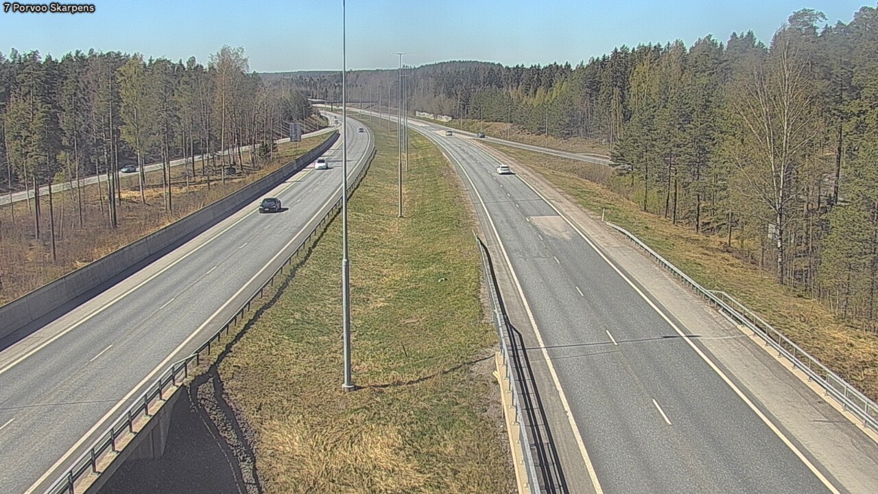 Weather Camera Image Road 7 Porvoo Skarpens, Porvoo, Uusimaa