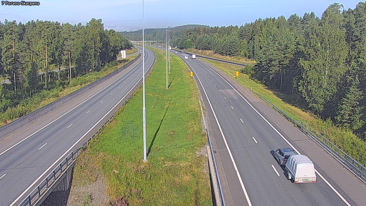 Weather Camera Image Road 7 Porvoo Skarpens, Porvoo, Uusimaa