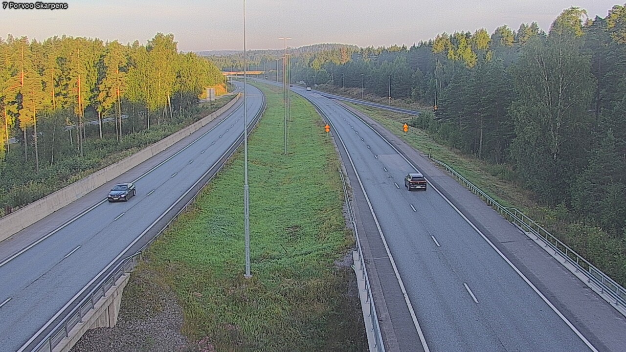 Weather Camera Image Road 7 Porvoo Skarpens, Porvoo, Uusimaa