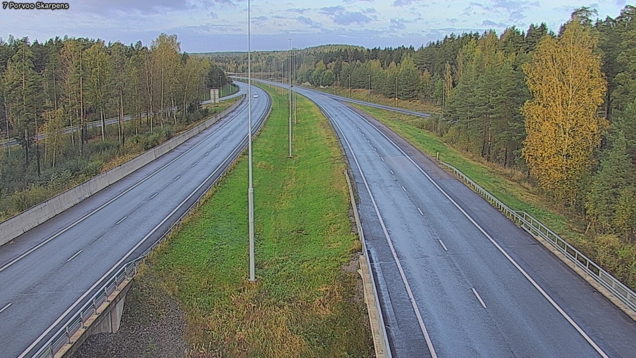 Weather Camera Image Road 7 Porvoo Skarpens, Porvoo, Uusimaa