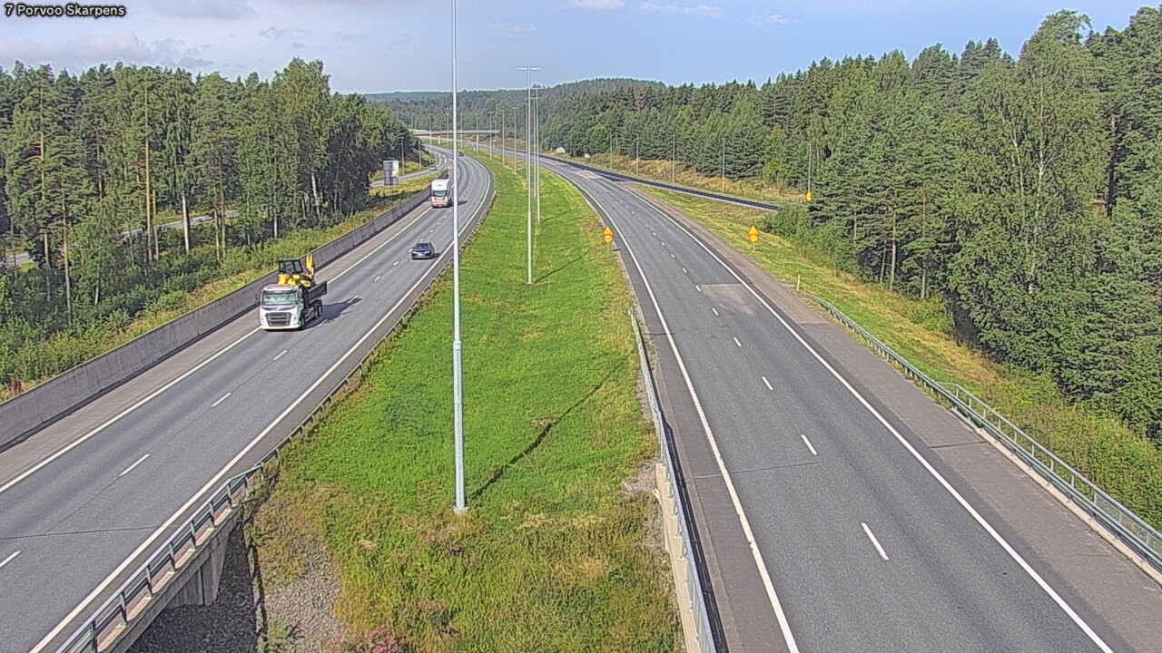 Weather Camera Image Väg 7 Borgå Skarpens, Porvoo, Uusimaa