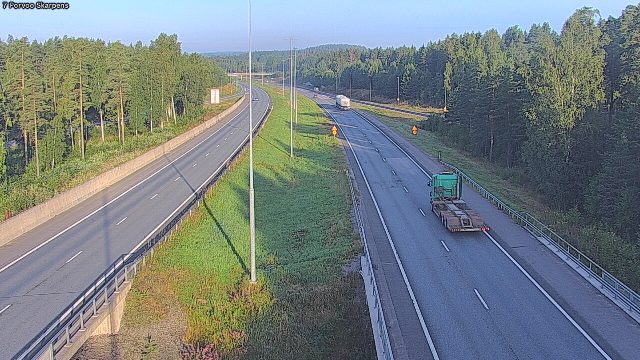 Weather Camera Image Road 7 Porvoo Skarpens, Porvoo, Uusimaa