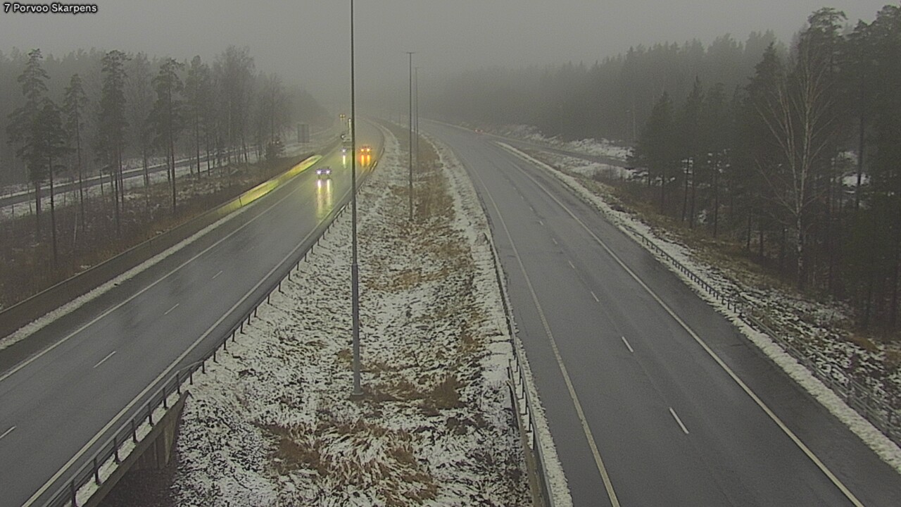 Weather Camera Image Väg 7 Borgå Skarpens, Porvoo, Uusimaa