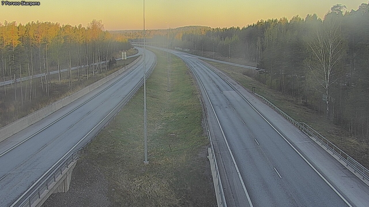 Weather Camera Image Road 7 Porvoo Skarpens, Porvoo, Uusimaa