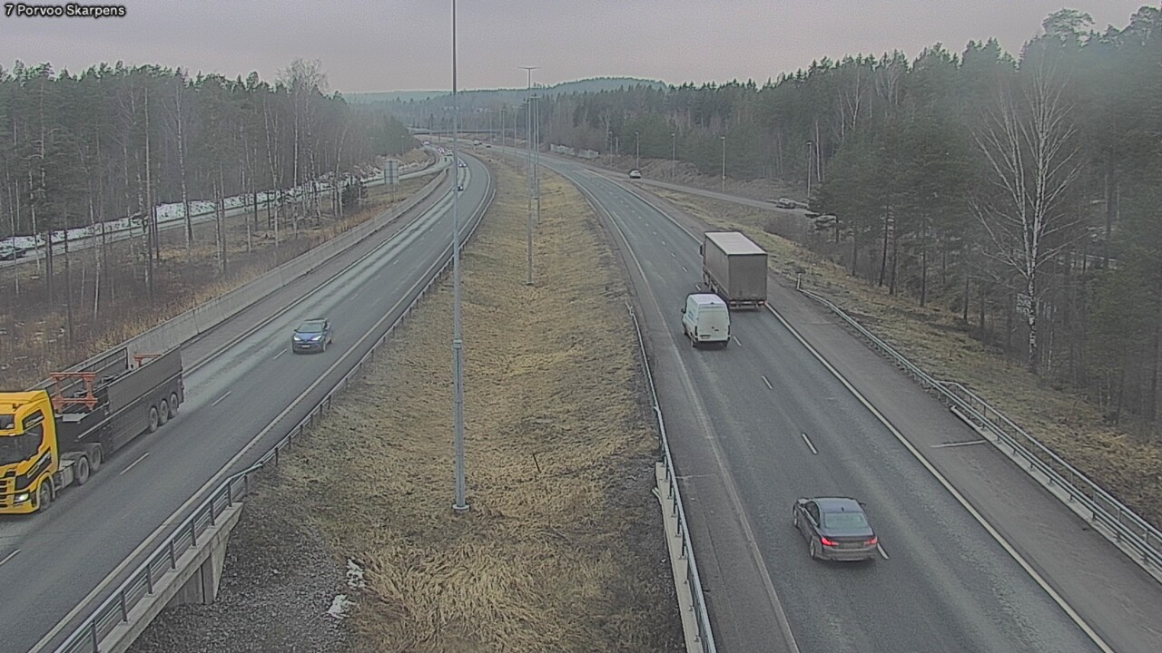 Weather Camera Image Road 7 Porvoo Skarpens, Porvoo, Uusimaa