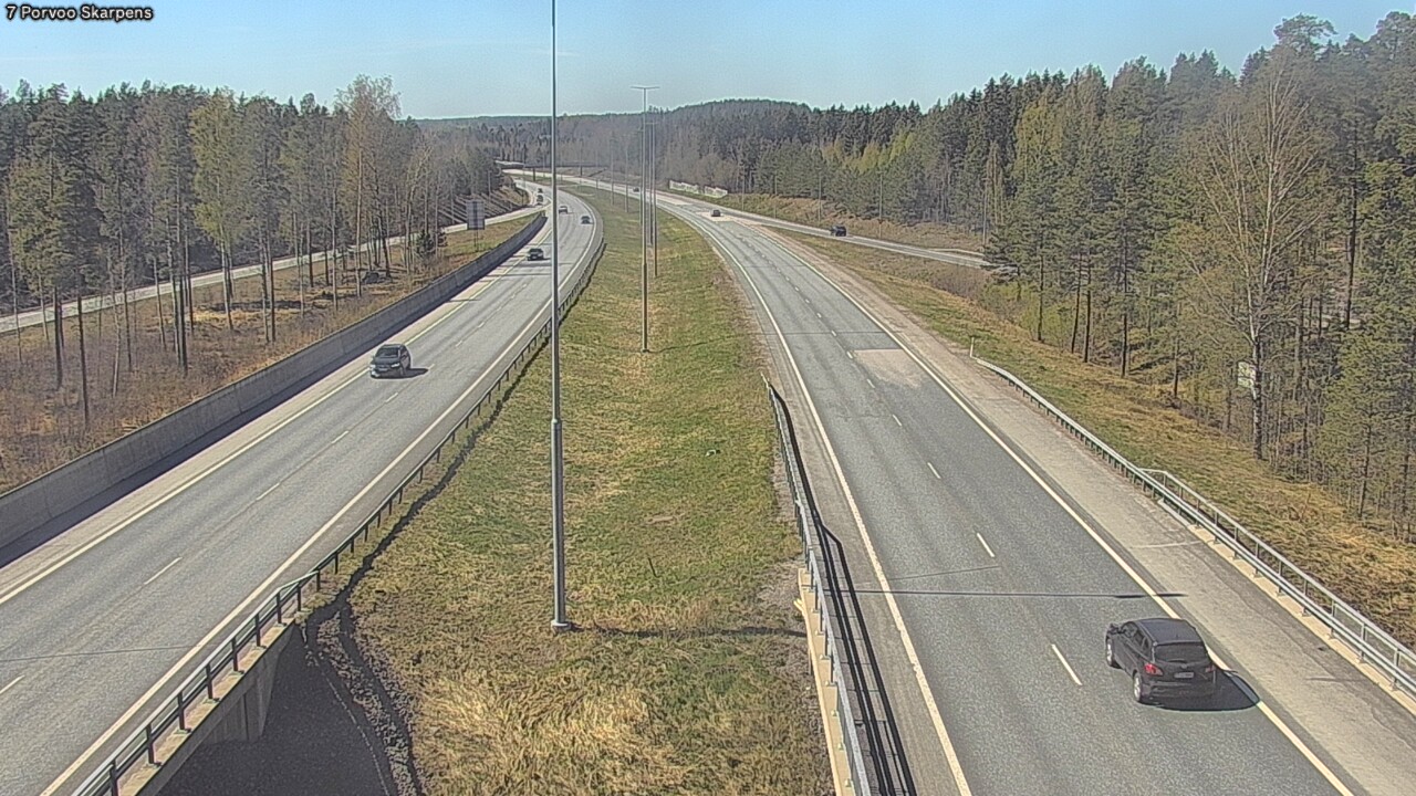 Weather Camera Image Road 7 Porvoo Skarpens, Porvoo, Uusimaa