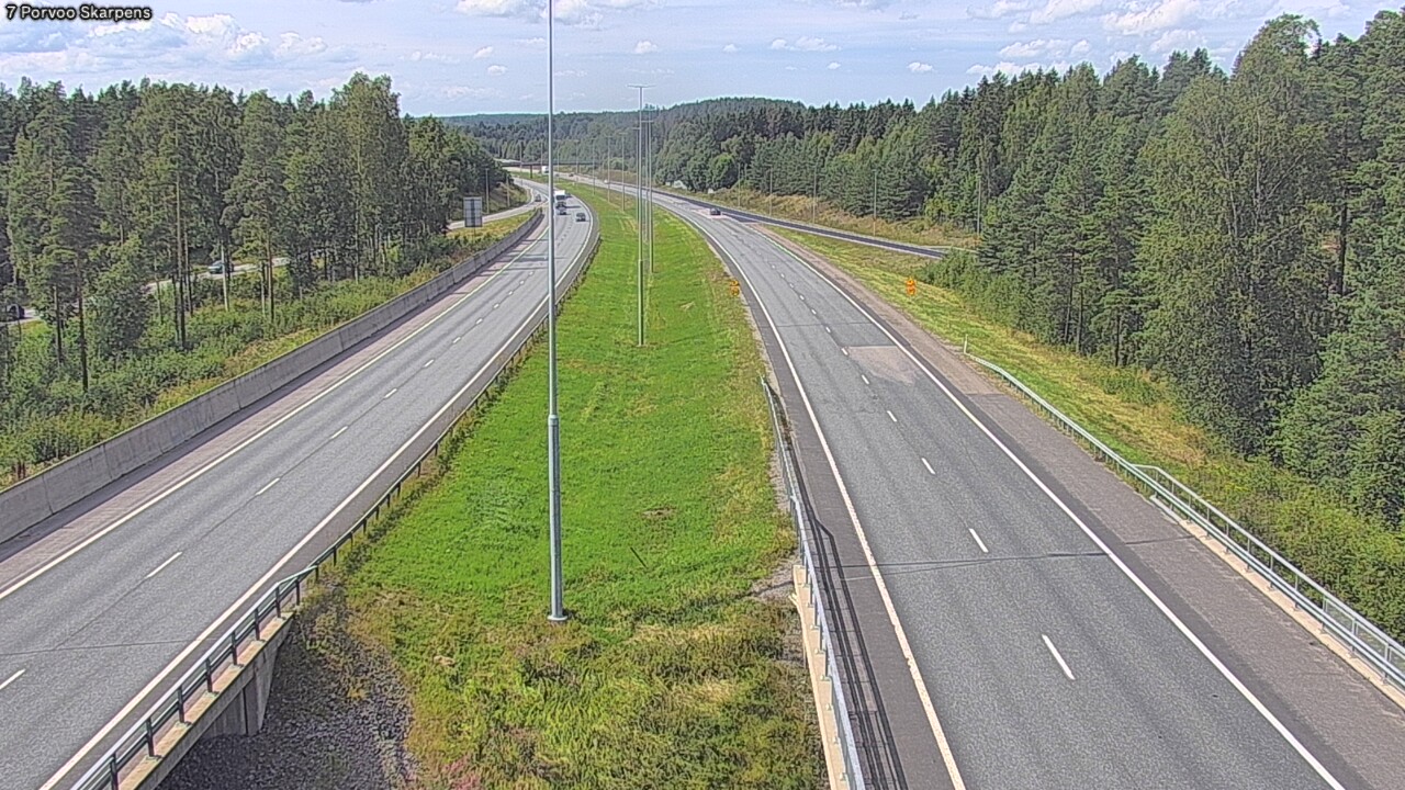 Weather Camera Image Road 7 Porvoo Skarpens, Porvoo, Uusimaa