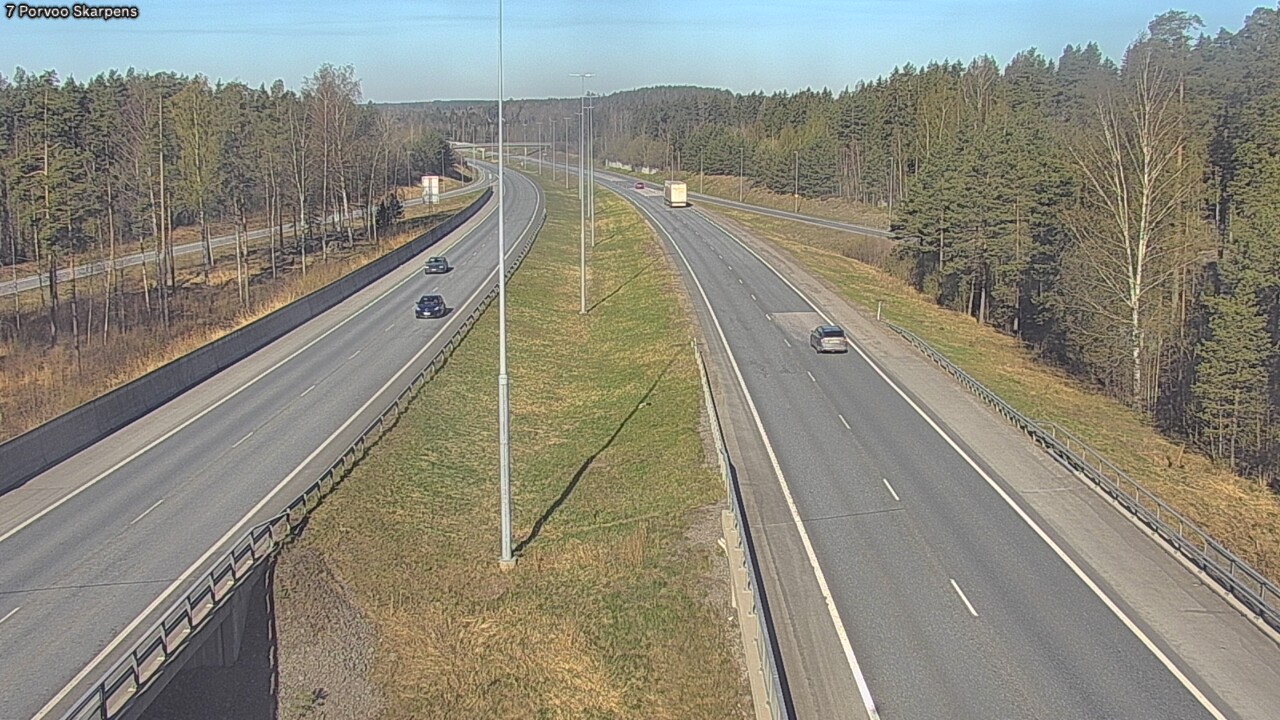 Weather Camera Image Road 7 Porvoo Skarpens, Porvoo, Uusimaa