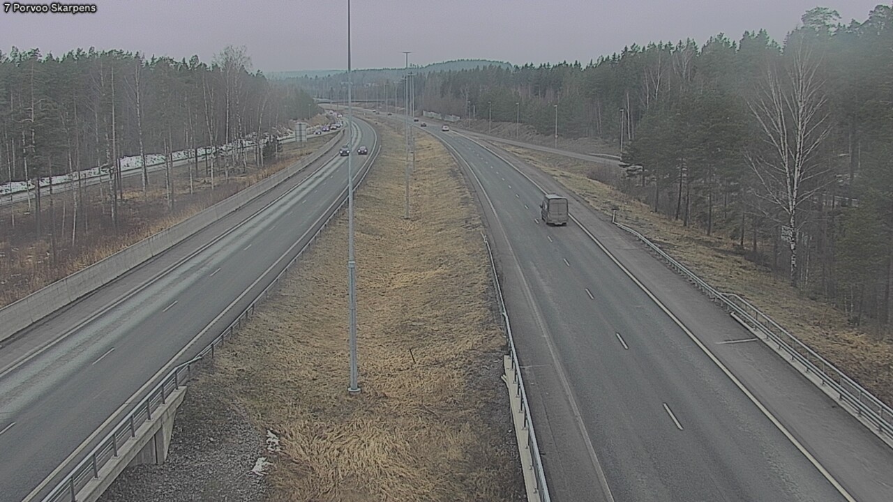 Weather Camera Image Road 7 Porvoo Skarpens, Porvoo, Uusimaa
