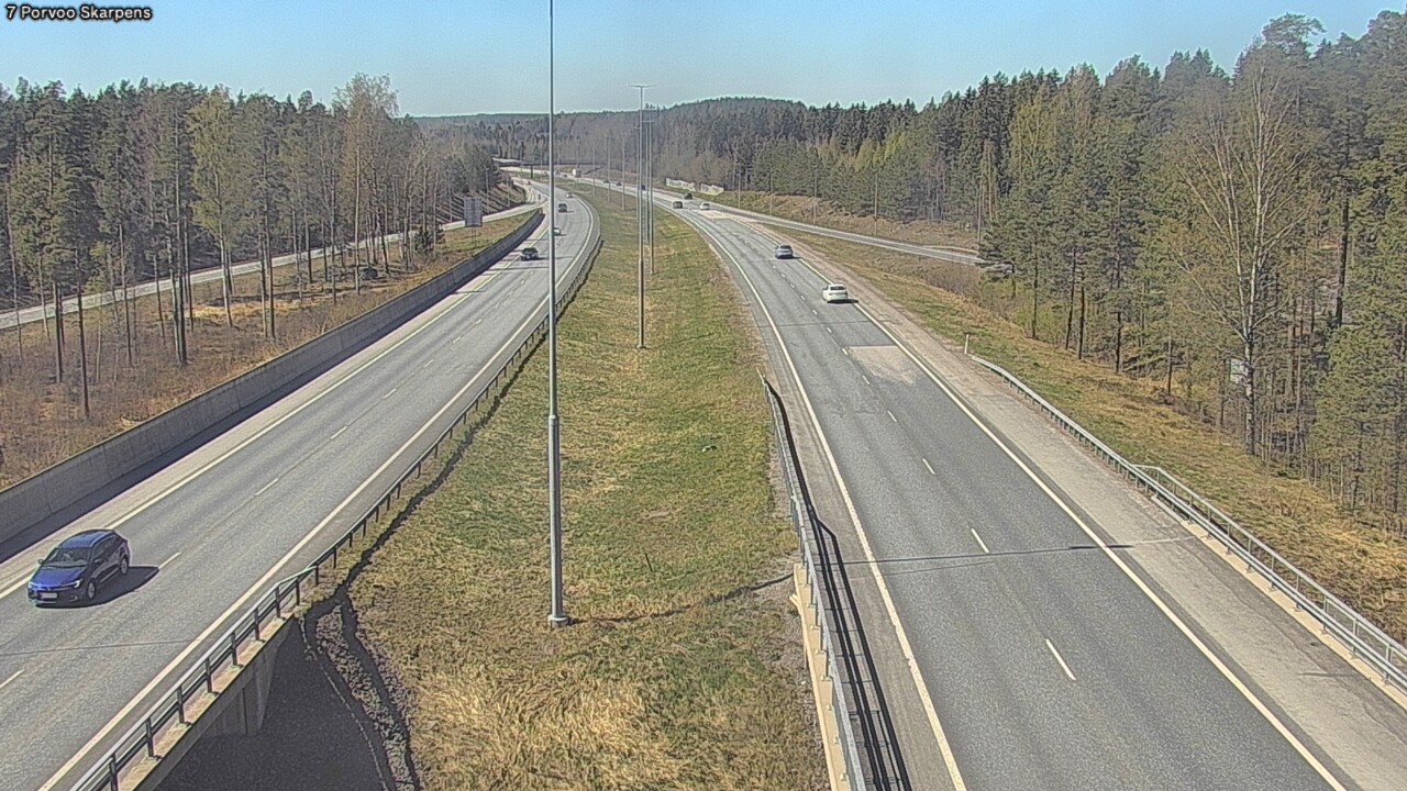 Weather Camera Image Road 7 Porvoo Skarpens, Porvoo, Uusimaa