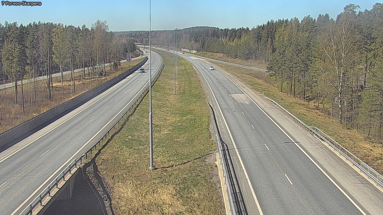 Weather Camera Image Road 7 Porvoo Skarpens, Porvoo, Uusimaa