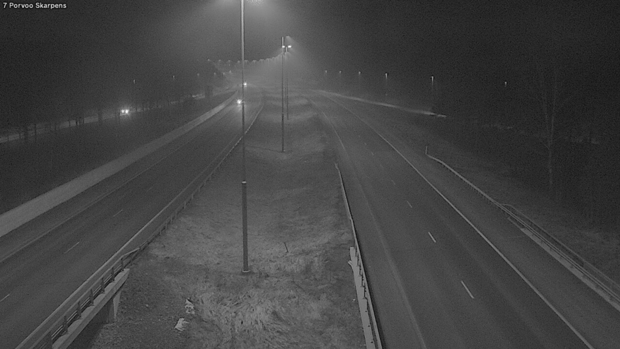 Weather Camera Image Road 7 Porvoo Skarpens, Porvoo, Uusimaa