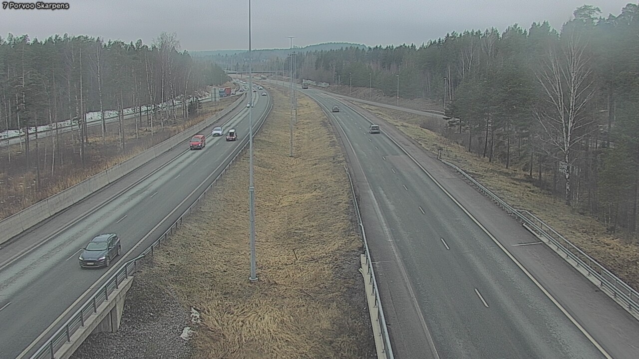 Weather Camera Image Road 7 Porvoo Skarpens, Porvoo, Uusimaa