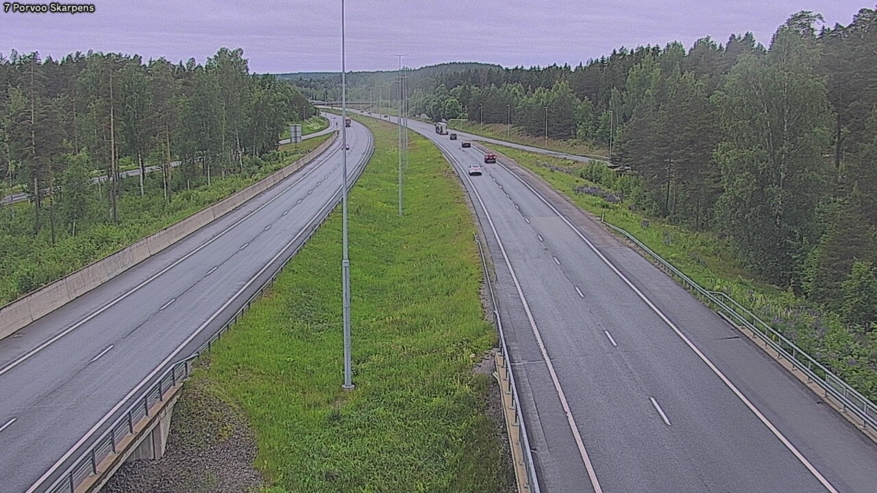 Weather Camera Image Väg 7 Borgå Skarpens, Porvoo, Uusimaa