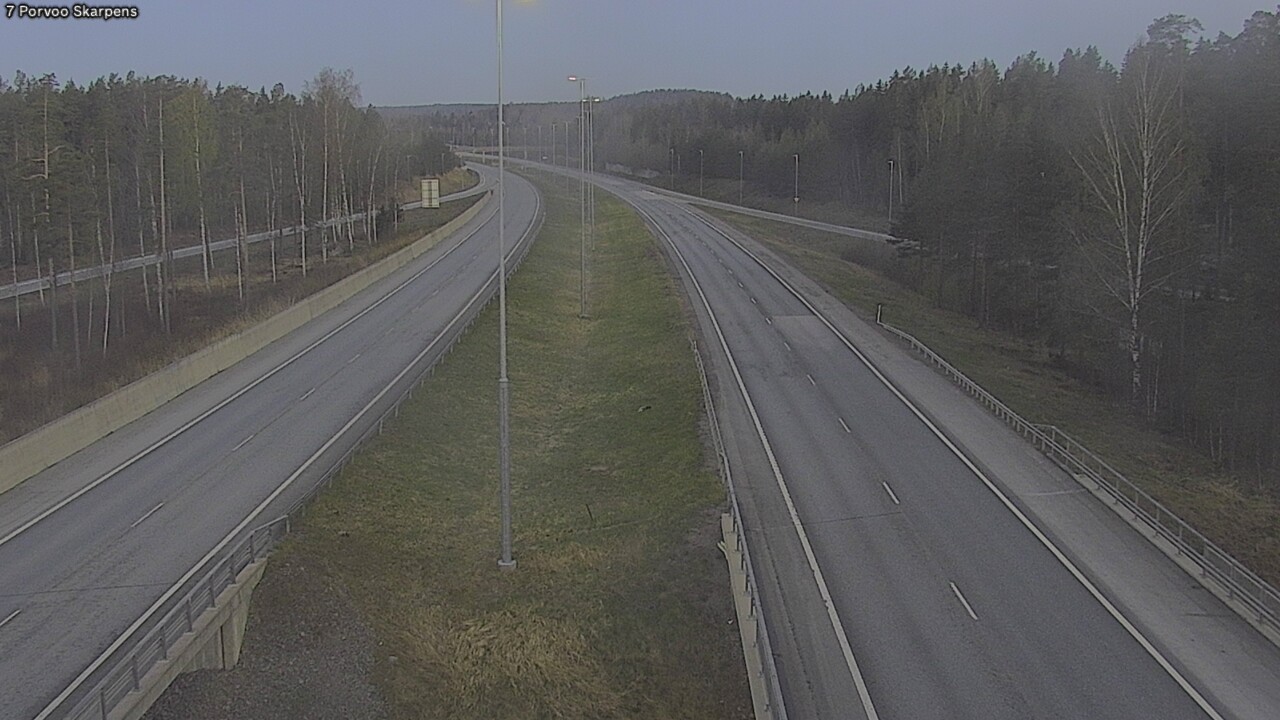 Weather Camera Image Road 7 Porvoo Skarpens, Porvoo, Uusimaa