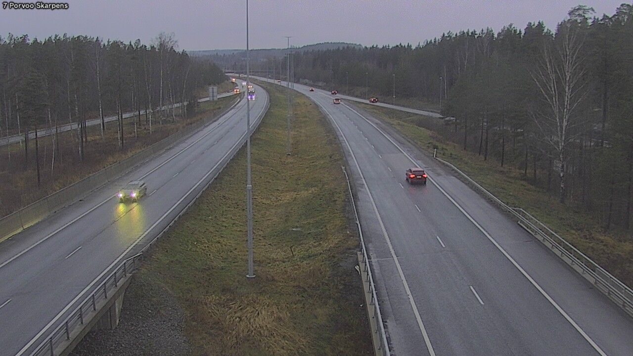 Weather Camera Image Road 7 Porvoo Skarpens, Porvoo, Uusimaa