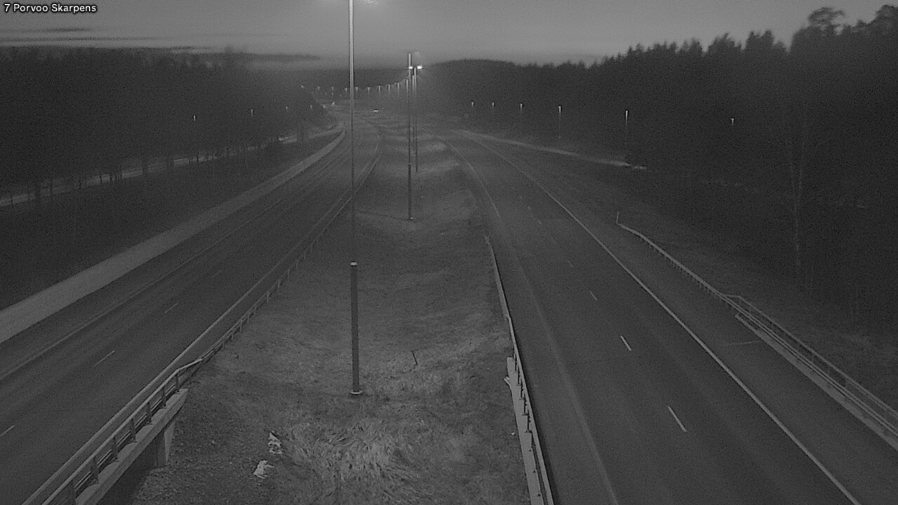 Weather Camera Image Road 7 Porvoo Skarpens, Porvoo, Uusimaa