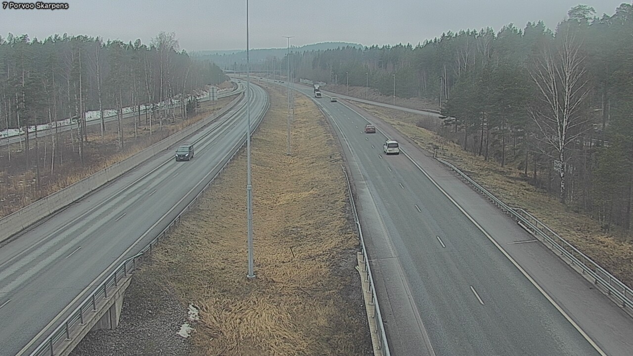 Weather Camera Image Väg 7 Borgå Skarpens, Porvoo, Uusimaa