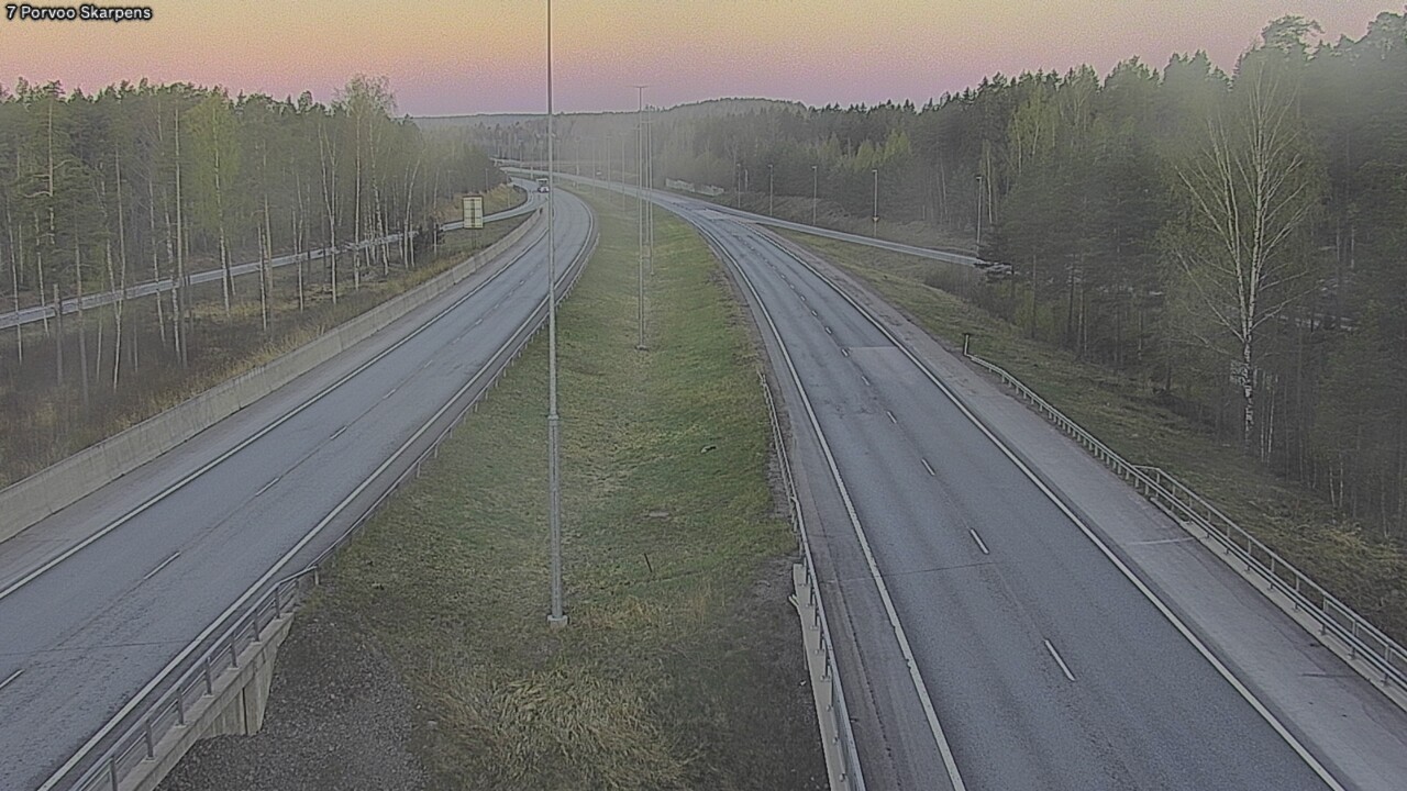 Weather Camera Image Road 7 Porvoo Skarpens, Porvoo, Uusimaa