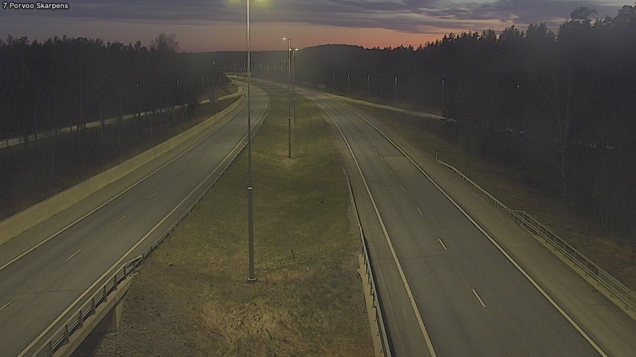Weather Camera Image Väg 7 Borgå Skarpens, Porvoo, Uusimaa