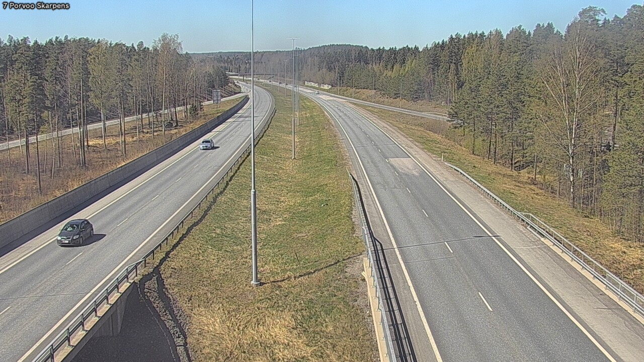 Weather Camera Image Road 7 Porvoo Skarpens, Porvoo, Uusimaa