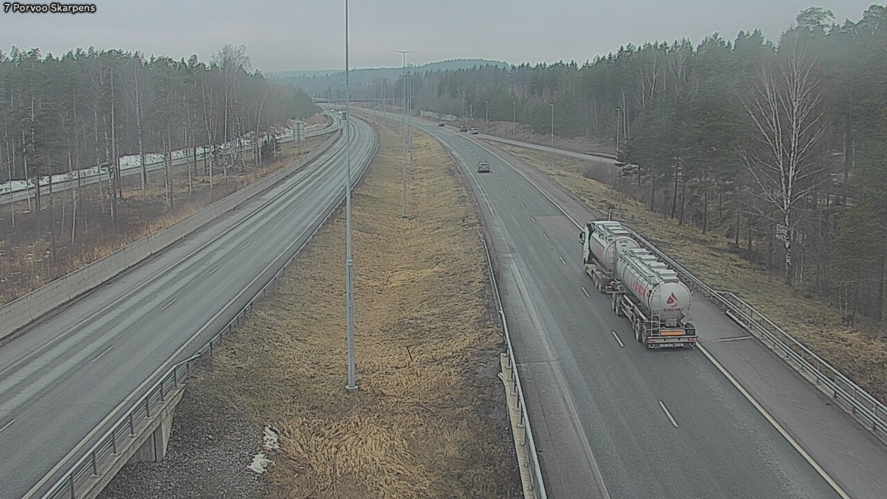 Weather Camera Image Väg 7 Borgå Skarpens, Porvoo, Uusimaa