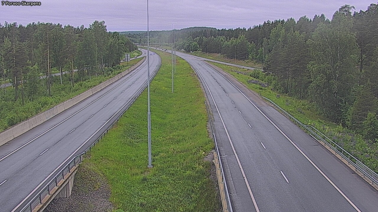 Weather Camera Image Väg 7 Borgå Skarpens, Porvoo, Uusimaa