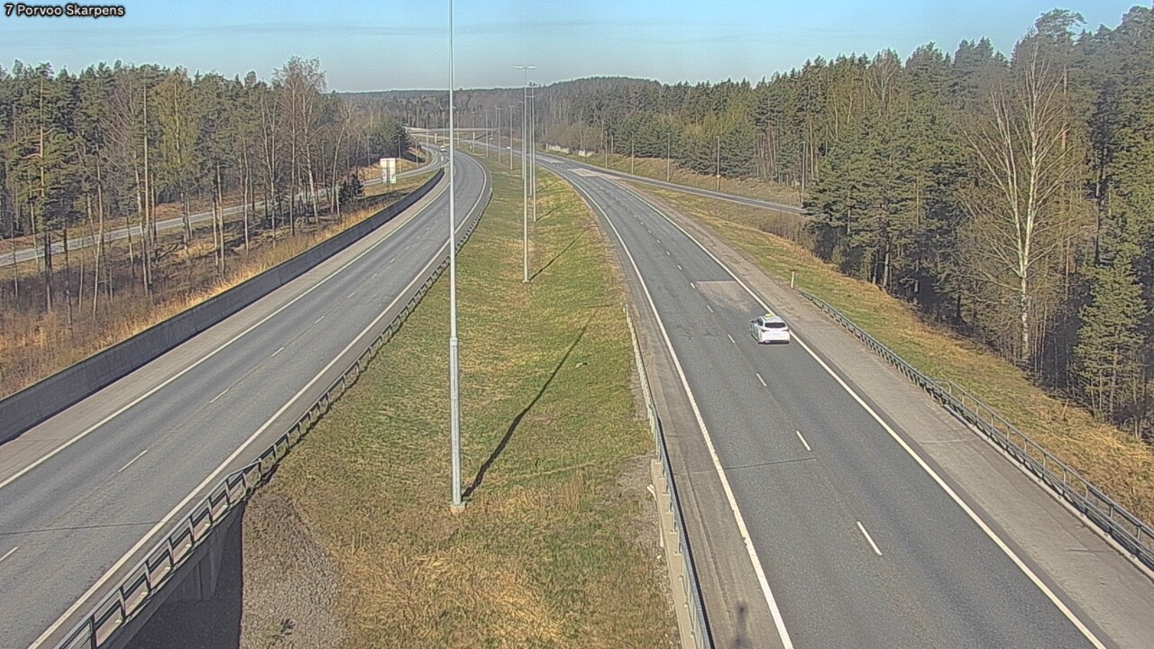 Weather Camera Image Road 7 Porvoo Skarpens, Porvoo, Uusimaa