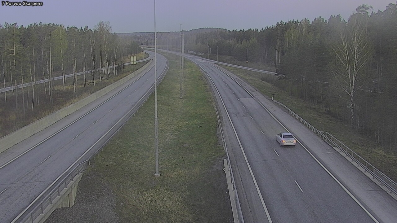 Weather Camera Image Road 7 Porvoo Skarpens, Porvoo, Uusimaa