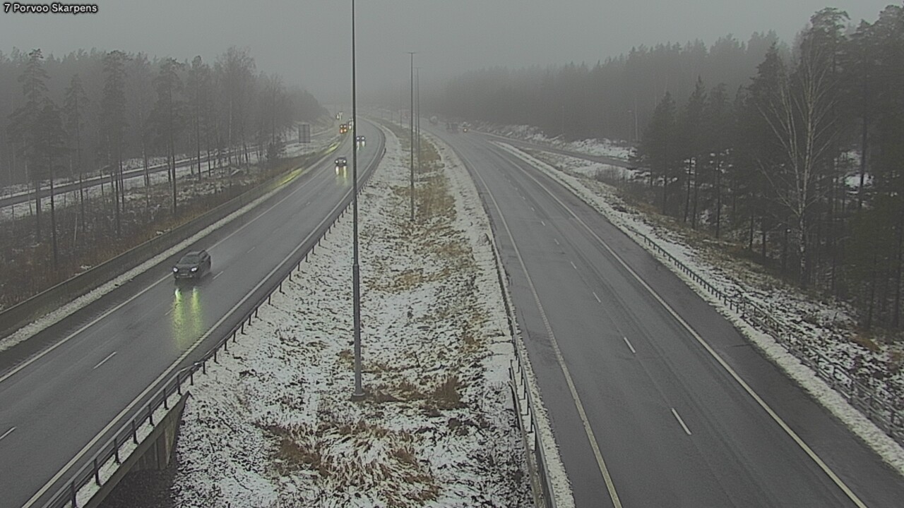 Weather Camera Image Väg 7 Borgå Skarpens, Porvoo, Uusimaa