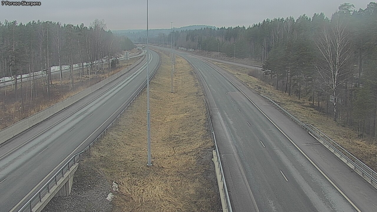 Weather Camera Image Road 7 Porvoo Skarpens, Porvoo, Uusimaa