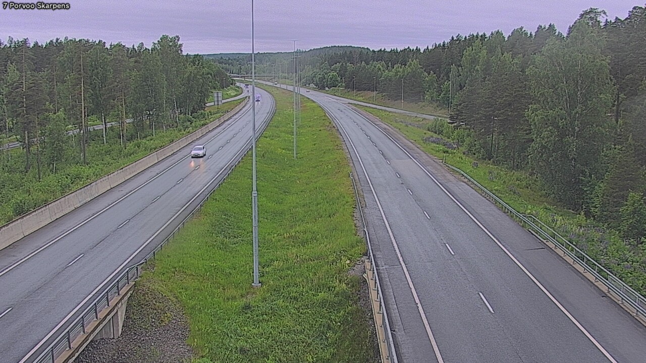 Weather Camera Image Väg 7 Borgå Skarpens, Porvoo, Uusimaa