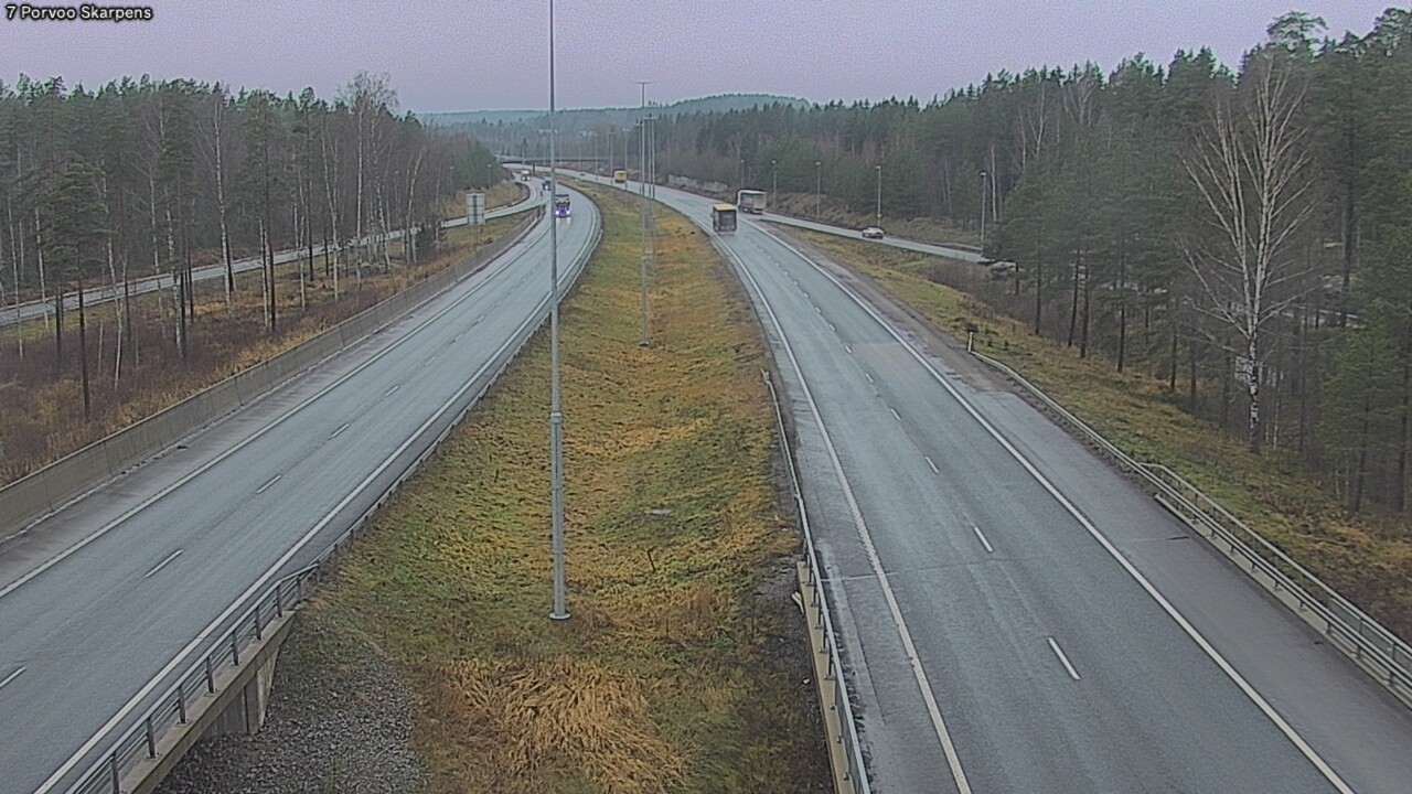 Weather Camera Image Väg 7 Borgå Skarpens, Porvoo, Uusimaa