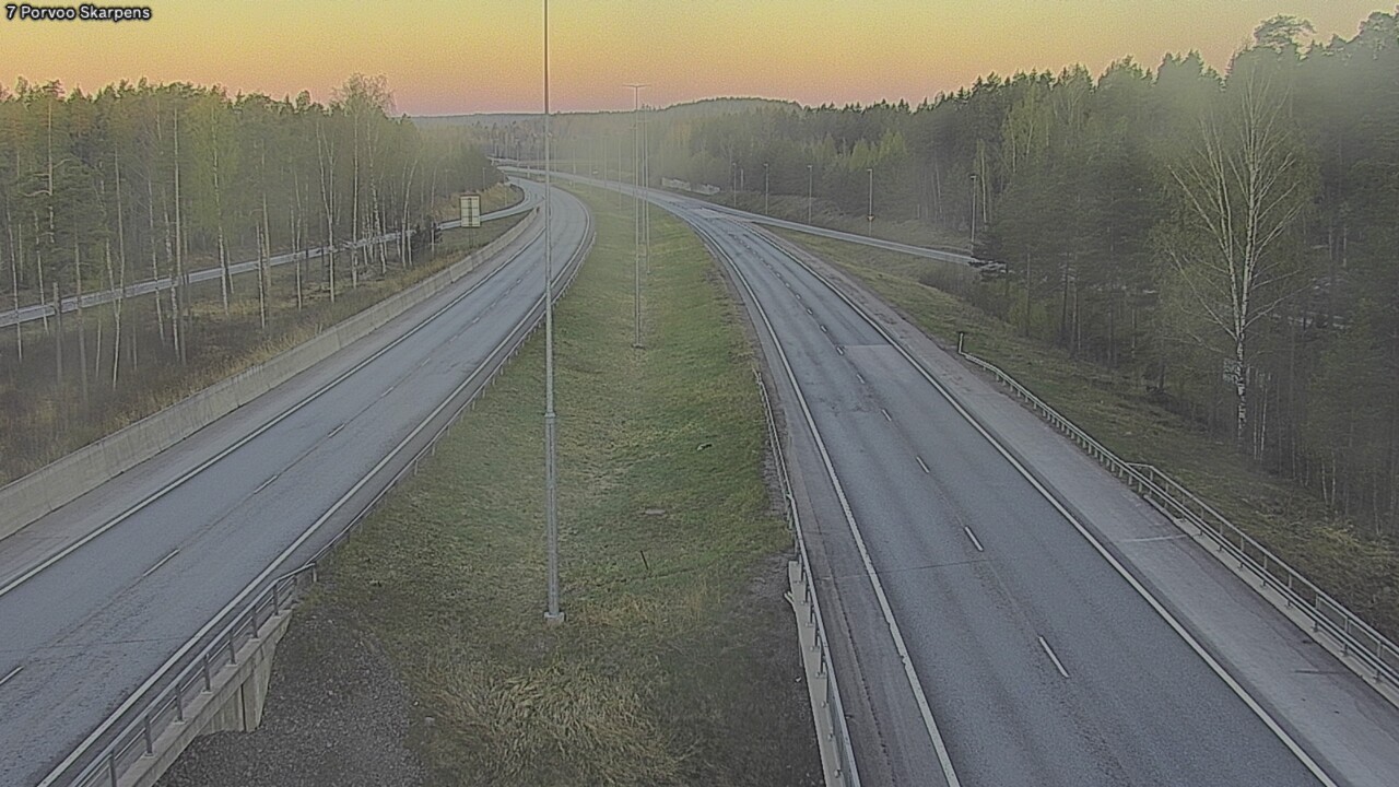 Weather Camera Image Road 7 Porvoo Skarpens, Porvoo, Uusimaa
