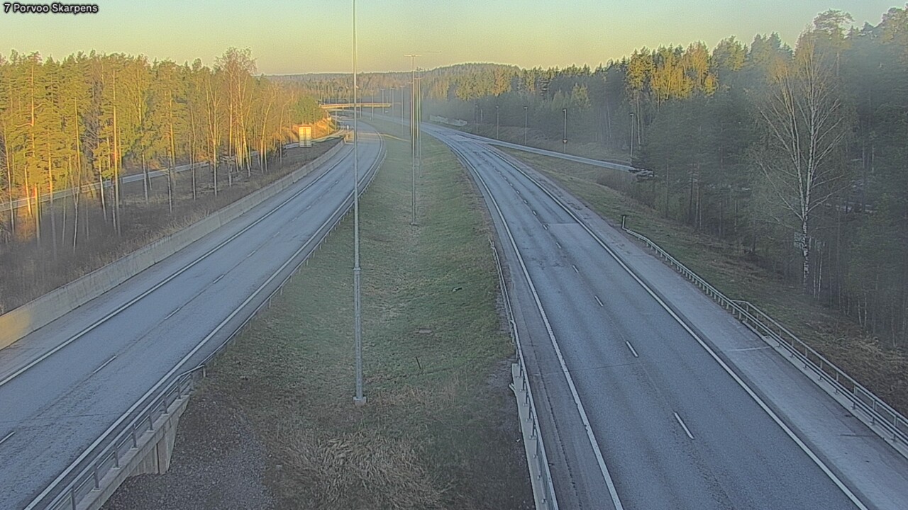 Weather Camera Image Road 7 Porvoo Skarpens, Porvoo, Uusimaa