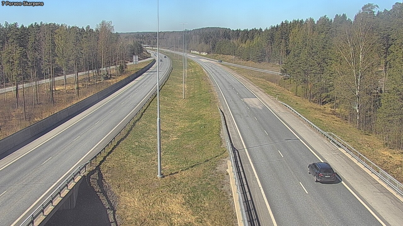 Weather Camera Image Road 7 Porvoo Skarpens, Porvoo, Uusimaa