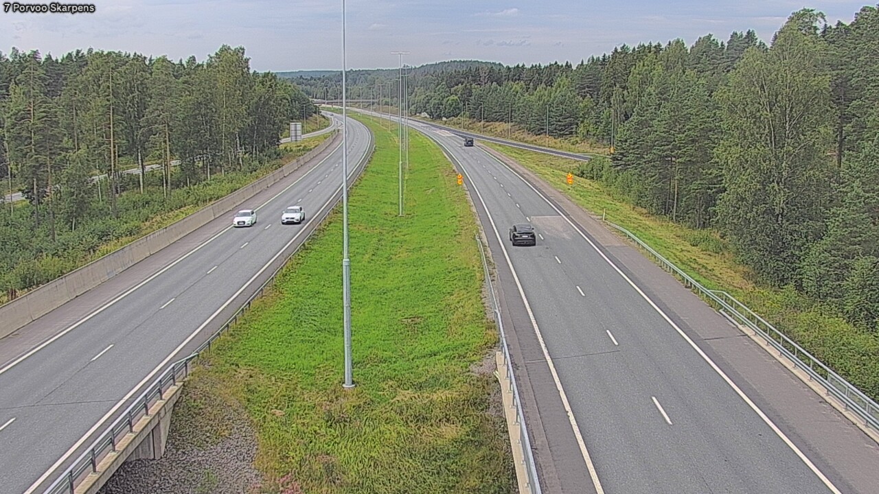 Weather Camera Image Road 7 Porvoo Skarpens, Porvoo, Uusimaa
