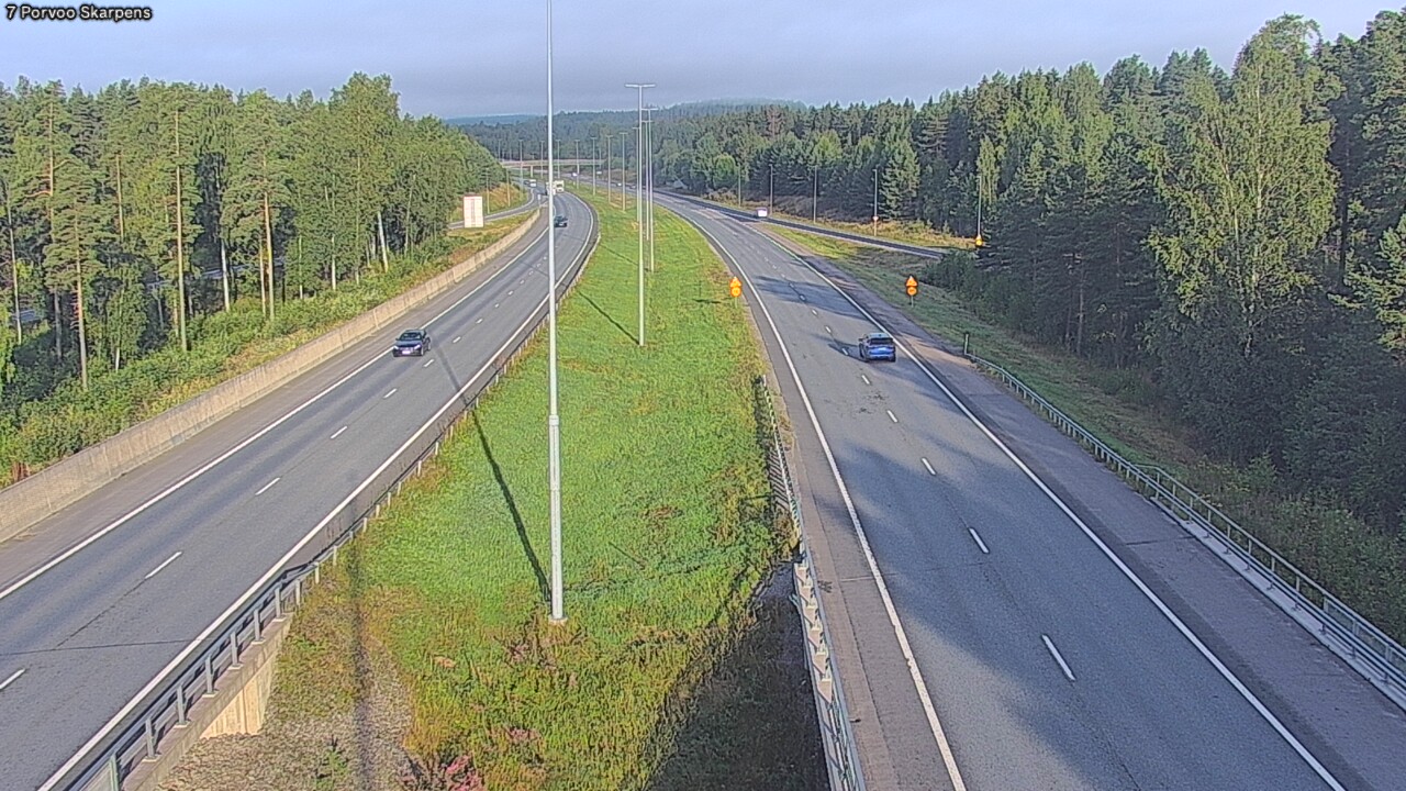 Weather Camera Image Road 7 Porvoo Skarpens, Porvoo, Uusimaa
