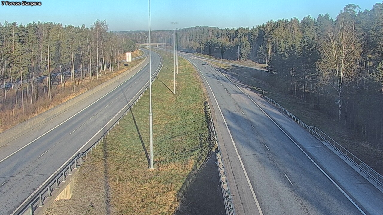 Weather Camera Image Road 7 Porvoo Skarpens, Porvoo, Uusimaa