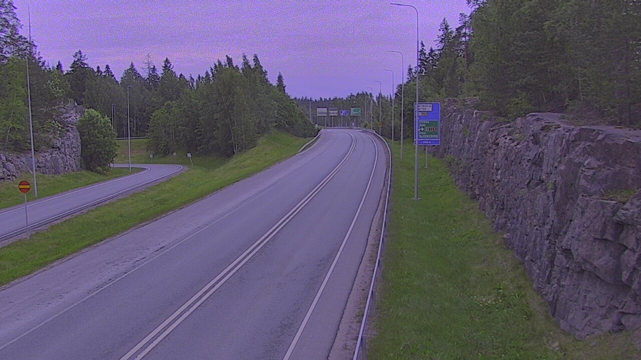 Kelikamerat Kuva Tie 102 Hiidenkallion tunneli, suuaukko etelä, Espoo, Uusimaa