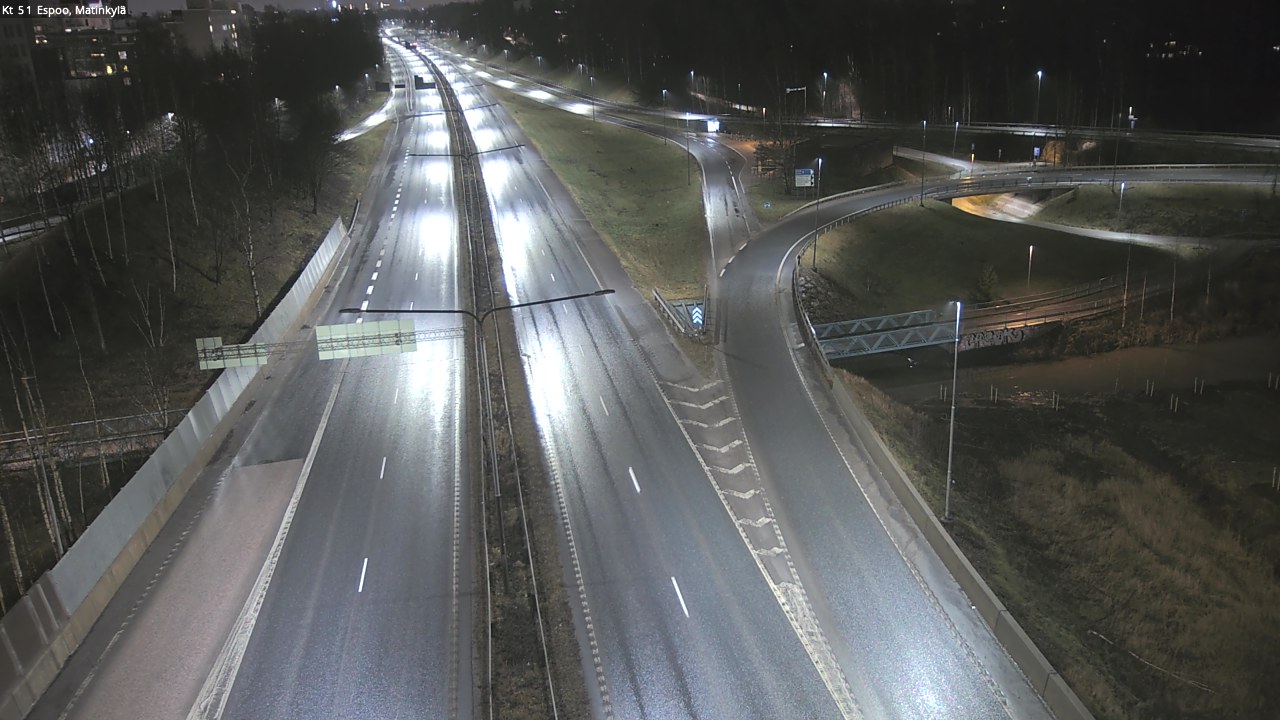 Weather Camera Image Väg 51 Esbo, Mattby, Espoo, Uusimaa