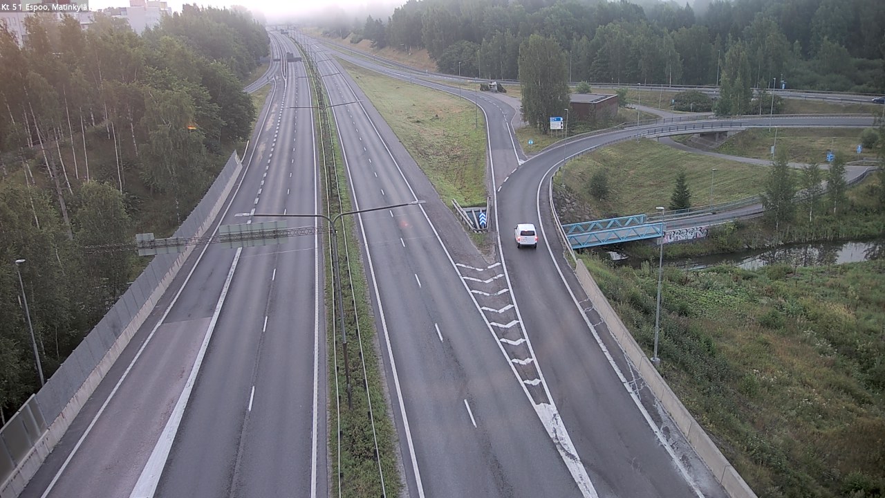 Weather Camera Image Väg 51 Esbo, Mattby, Espoo, Uusimaa