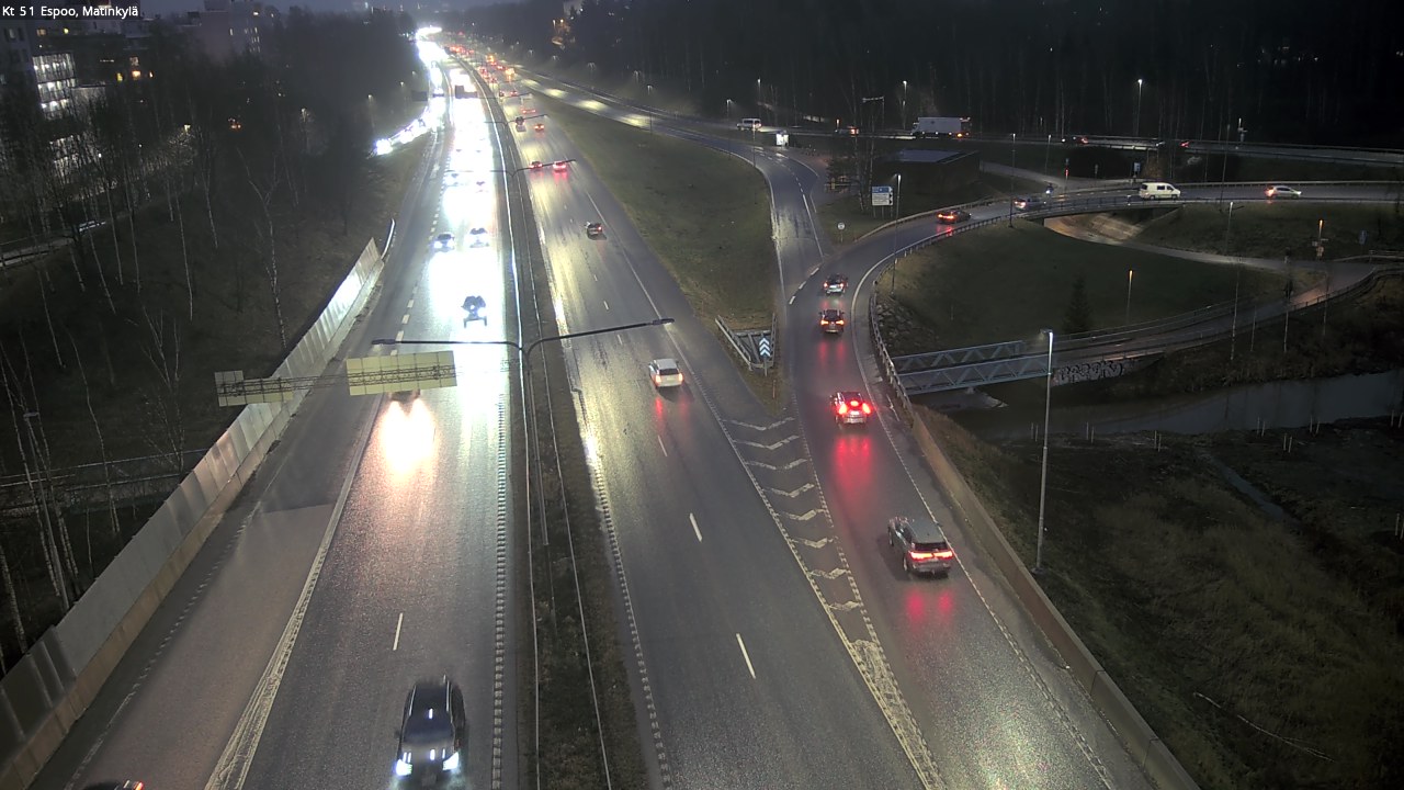Weather Camera Image Väg 51 Esbo, Mattby, Espoo, Uusimaa