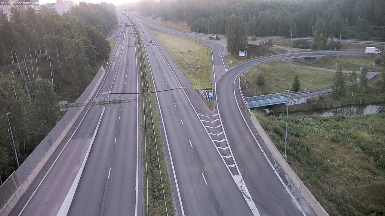 Weather Camera Image Väg 51 Esbo, Mattby, Espoo, Uusimaa