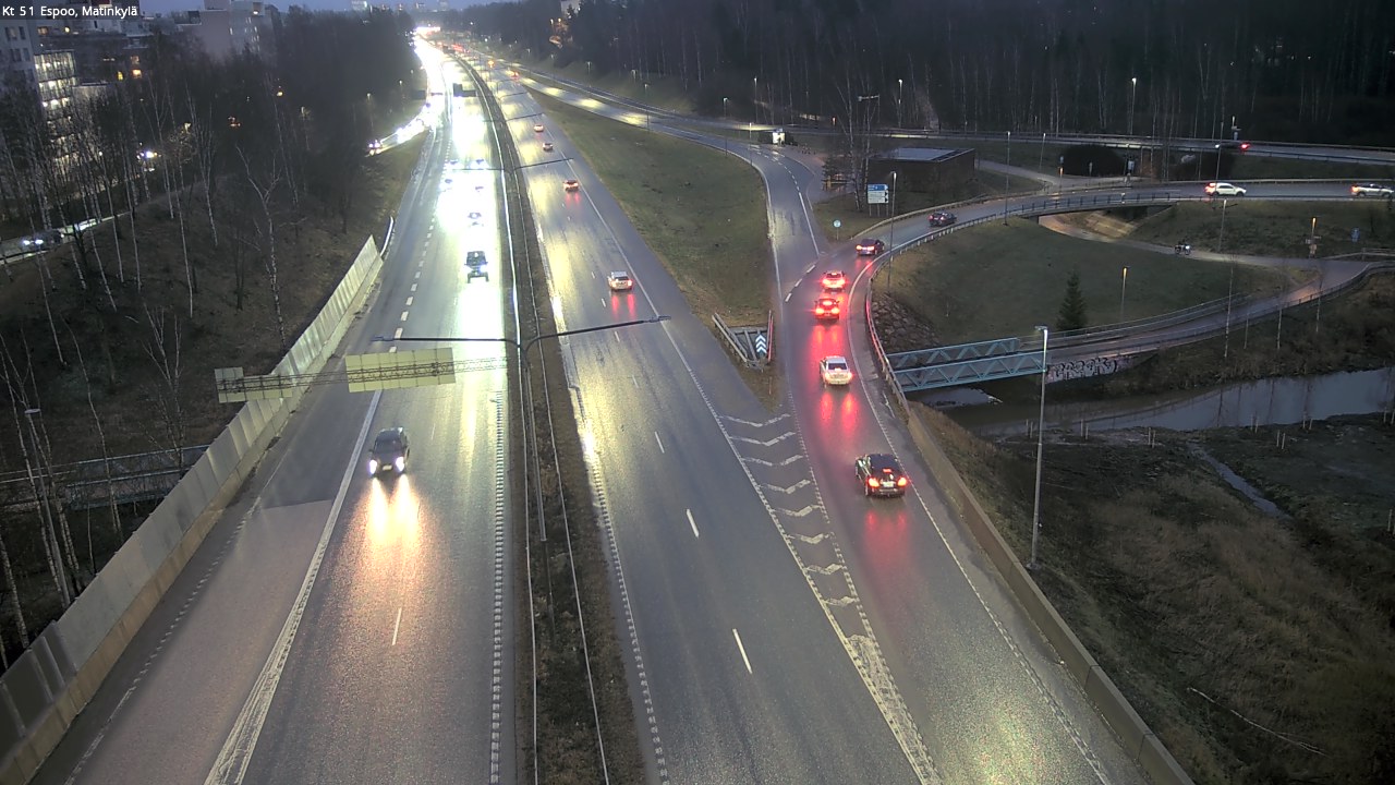 Weather Camera Image Väg 51 Esbo, Mattby, Espoo, Uusimaa