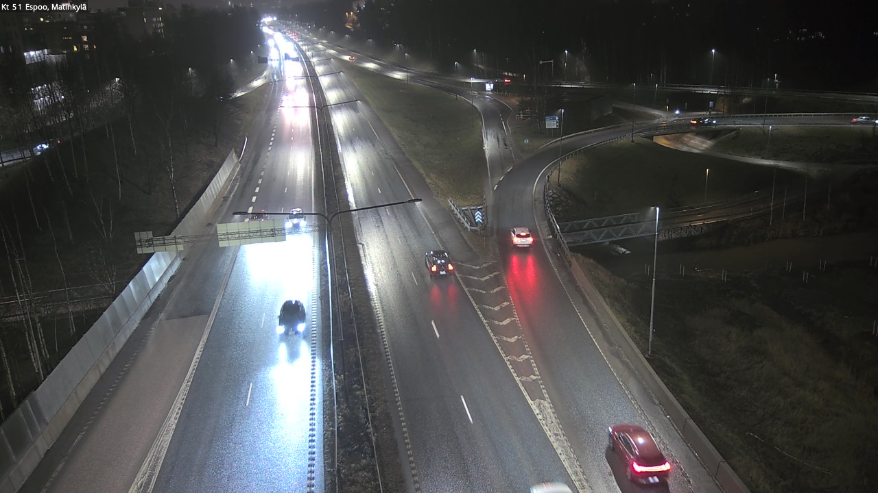 Weather Camera Image Väg 51 Esbo, Mattby, Espoo, Uusimaa