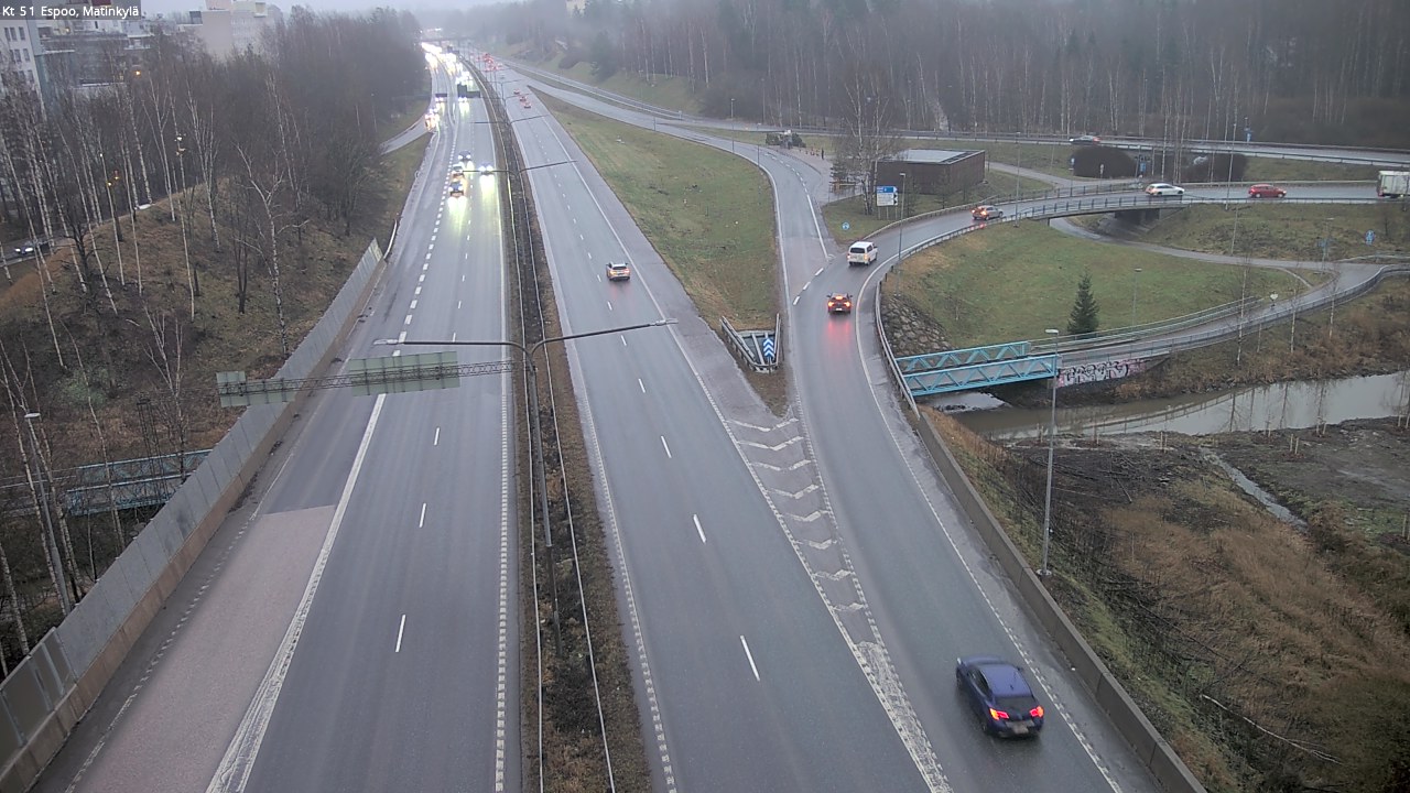 Weather Camera Image Väg 51 Esbo, Mattby, Espoo, Uusimaa