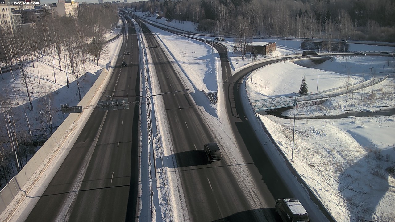 Weather Camera Image Väg 51 Esbo, Mattby, Espoo, Uusimaa