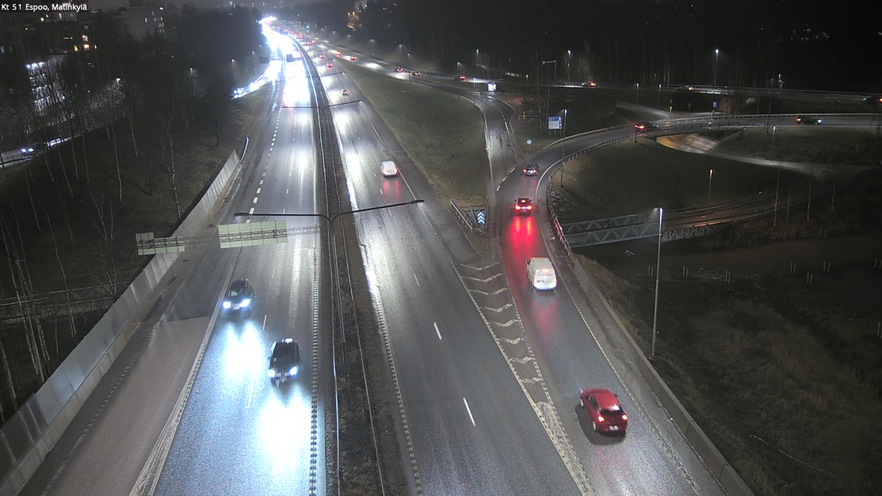 Weather Camera Image Väg 51 Esbo, Mattby, Espoo, Uusimaa